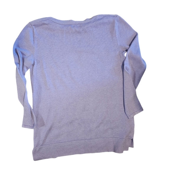 J. jill Lavender Tunic Style Sweater with Front Pockets Size Small - Picture 2 of 4